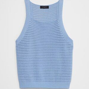 NWT Banana Republic Factory Open Stitch Sweater Tank Size L